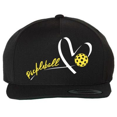 Cute Pickleball Lovers Cool Gift Funny Pickleball Players Funny Gift Wool Snapback Cap