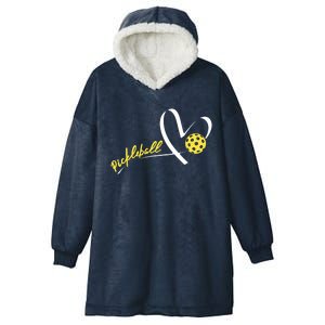 Cute Pickleball Lovers Cool Gift Funny Pickleball Players Funny Gift Hooded Wearable Blanket