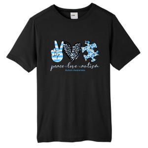 Cute Peace Love Autism Awareness Asd Teacher Cute Gift Tall Fusion ChromaSoft Performance T-Shirt