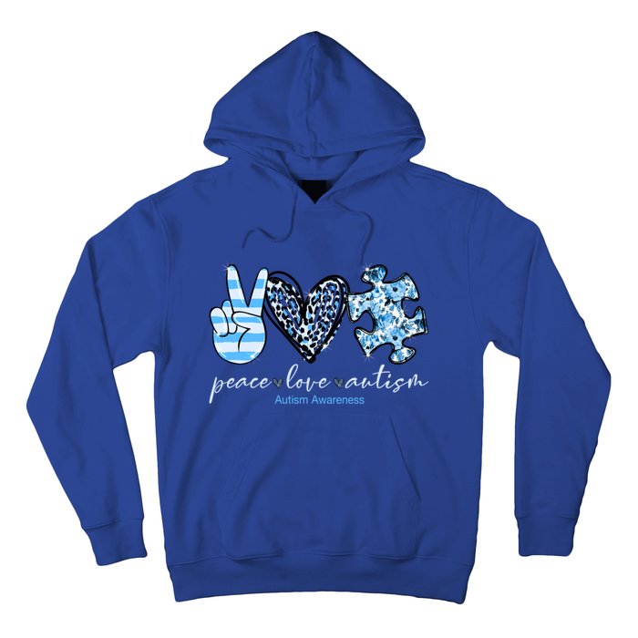 Cute Peace Love Autism Awareness Asd Teacher Cute Gift Hoodie