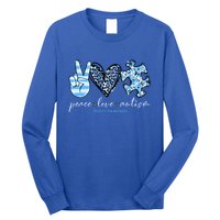 Cute Peace Love Autism Awareness Asd Teacher Cute Gift Long Sleeve Shirt