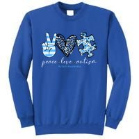 Cute Peace Love Autism Awareness Asd Teacher Cute Gift Sweatshirt