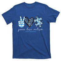 Cute Peace Love Autism Awareness Asd Teacher Cute Gift T-Shirt