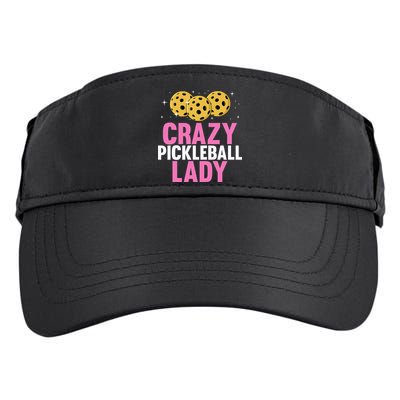 Crazy Pickleball Lady Funny Pickleball Gifts for  Adult Drive Performance Visor