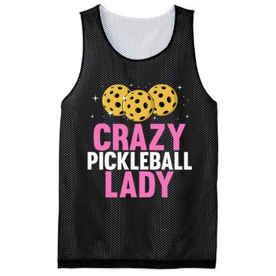 Crazy Pickleball Lady Funny Pickleball Gifts for  Mesh Reversible Basketball Jersey Tank