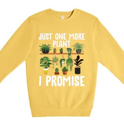 Cool Plant Lover Art For Women Garden Florist Gardening Premium Crewneck Sweatshirt