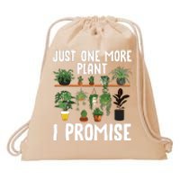 Cool Plant Lover Art For Women Garden Florist Gardening Drawstring Bag