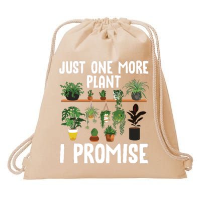 Cool Plant Lover Art For Women Garden Florist Gardening Drawstring Bag