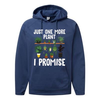 Cool Plant Lover Art For Women Garden Florist Gardening Performance Fleece Hoodie