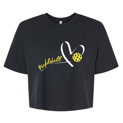 Cute Pickleball Lovers Funny Pickleball Players Gifts Bella+Canvas Jersey Crop Tee