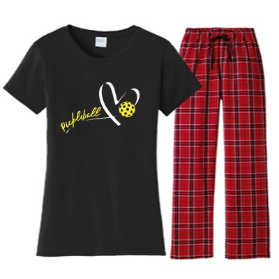 Cute Pickleball Lovers Funny Pickleball Players Gifts Women's Flannel Pajama Set