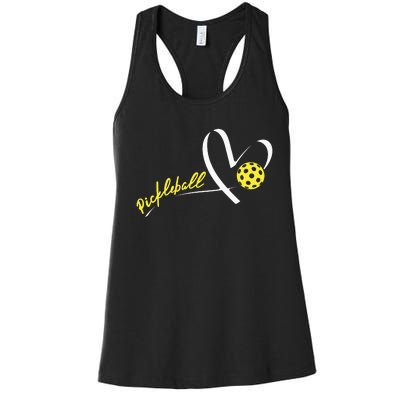 Cute Pickleball Lovers Funny Pickleball Players Gifts Women's Racerback Tank