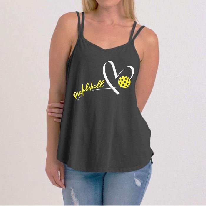 Cute Pickleball Lovers Funny Pickleball Players Gifts Women's Strappy Tank