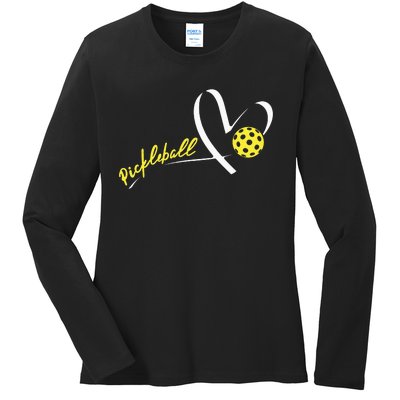 Cute Pickleball Lovers Funny Pickleball Players Gifts Ladies Long Sleeve Shirt