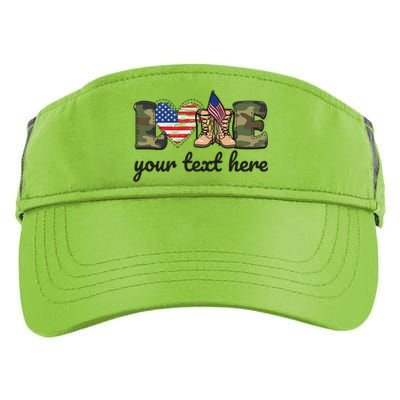 Custom Personalized Love Military Adult Drive Performance Visor