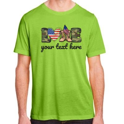 Custom Personalized Love Military Adult ChromaSoft Performance T-Shirt