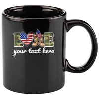 Custom Personalized Love Military 11oz C Handle Ceramic Mug