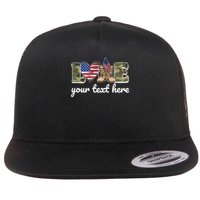 Custom Personalized Love Military Flat Bill Trucker Hat