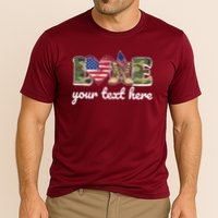 Custom Personalized Love Military Cooling Performance Crew T-Shirt