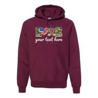 Custom Personalized Love Military Premium Hoodie