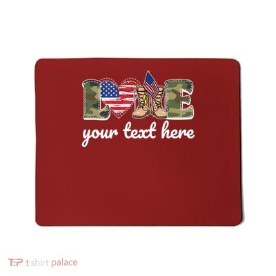 Custom Personalized Love Military Mousepad
