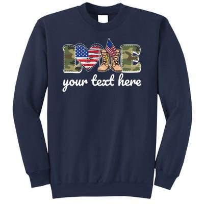 Custom Personalized Love Military Sweatshirt