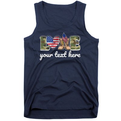 Custom Personalized Love Military Tank Top