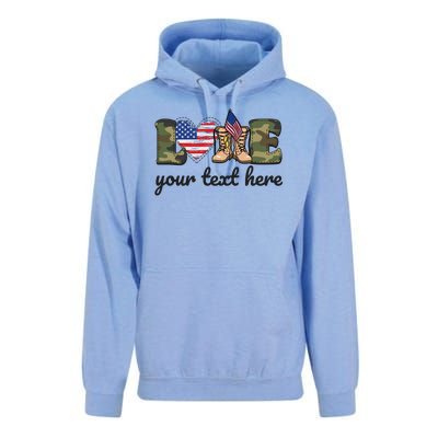 Custom Personalized Love Military Unisex Surf Hoodie