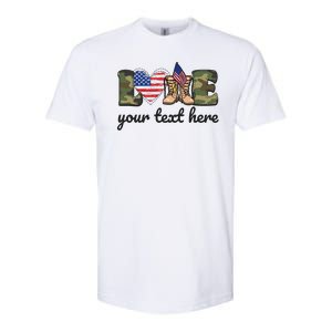 Custom Personalized Love Military Softstyle CVC T-Shirt