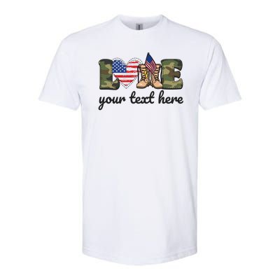 Custom Personalized Love Military Softstyle CVC T-Shirt