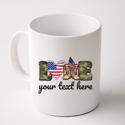 Custom Personalized Love Military Coffee Mug