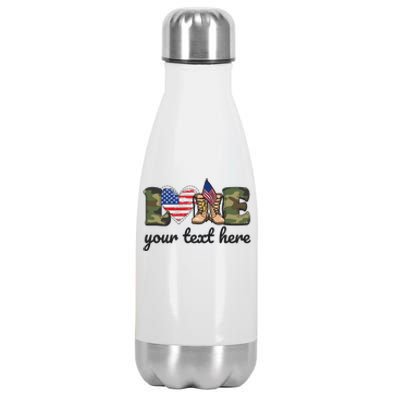 Custom Personalized Love Military Stainless Steel Insulated Water Bottle