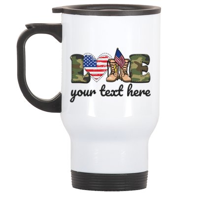 Custom Personalized Love Military Stainless Steel Travel Mug