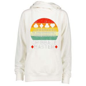 Cribbage Players Lovers Cribbage Board Game Fans Womens Funnel Neck Pullover Hood