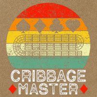 Cribbage Players Lovers Cribbage Board Game Fans Cotton Canvas Backpack