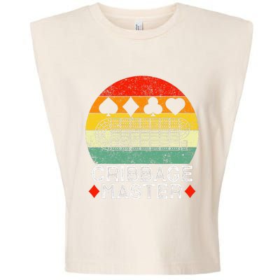 Cribbage Players Lovers Cribbage Board Game Fans Garment-Dyed Women's Muscle Tee