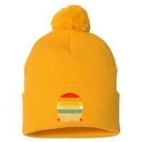 Cribbage Players Lovers Cribbage Board Game Fans Pom Pom 12in Knit Beanie