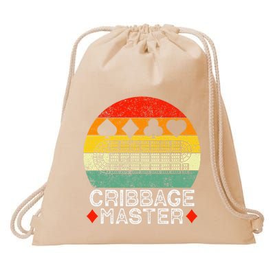 Cribbage Players Lovers Cribbage Board Game Fans Drawstring Bag