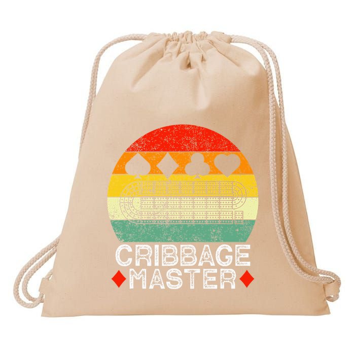 Cribbage Players Lovers Cribbage Board Game Fans Drawstring Bag