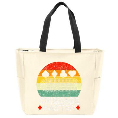 Cribbage Players Lovers Cribbage Board Game Fans Zip Tote Bag