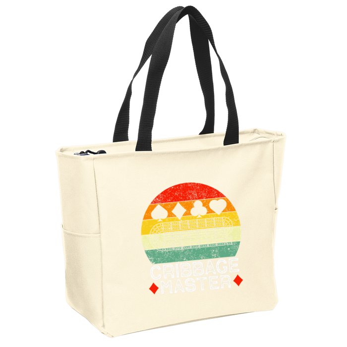 Cribbage Players Lovers Cribbage Board Game Fans Zip Tote Bag