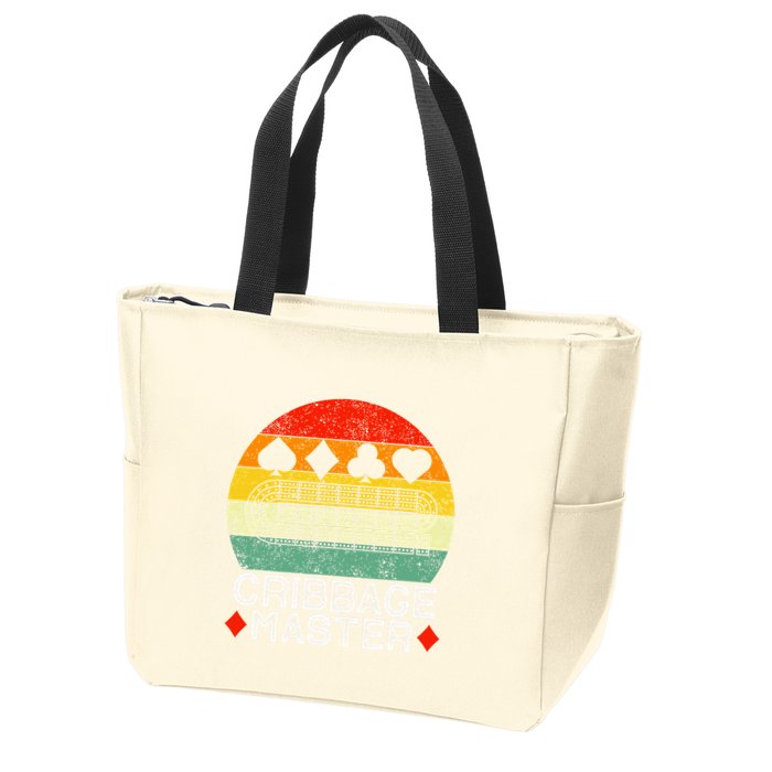 Cribbage Players Lovers Cribbage Board Game Fans Zip Tote Bag