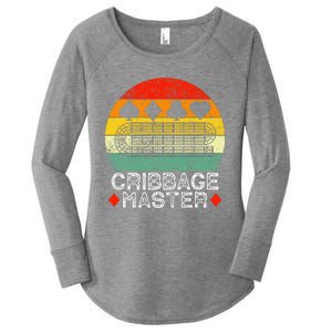 Cribbage Players Lovers Cribbage Board Game Fans Women's Perfect Tri Tunic Long Sleeve Shirt