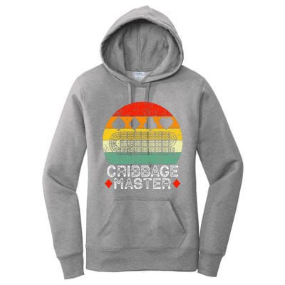 Cribbage Players Lovers Cribbage Board Game Fans Women's Pullover Hoodie