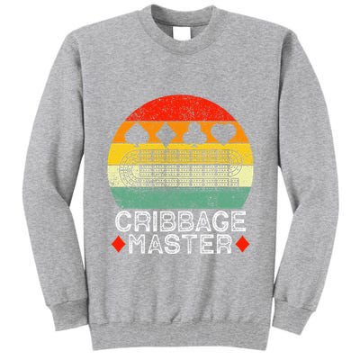 Cribbage Players Lovers Cribbage Board Game Fans Tall Sweatshirt