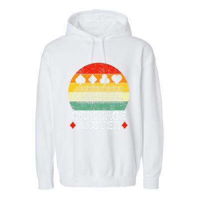 Cribbage Players Lovers Cribbage Board Game Fans Garment-Dyed Fleece Hoodie
