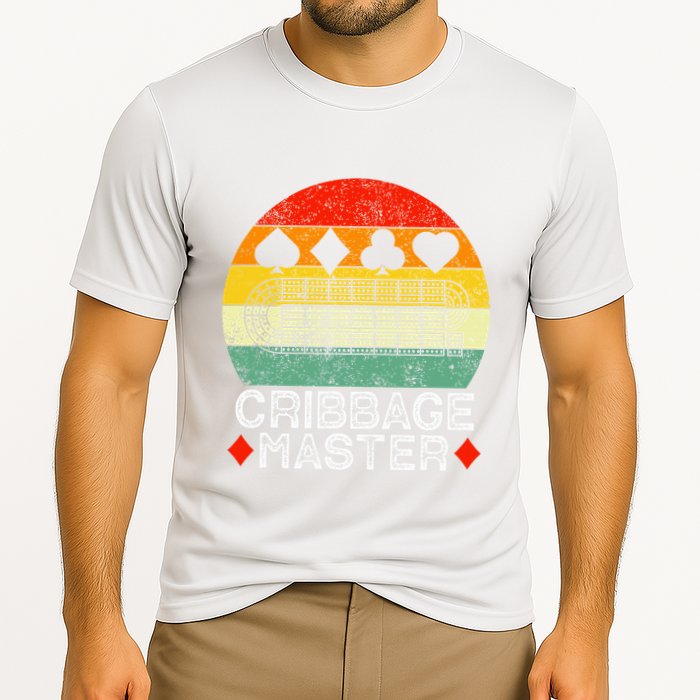 Cribbage Players Lovers Cribbage Board Game Fans Performance Shirt