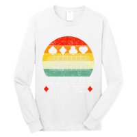 Cribbage Players Lovers Cribbage Board Game Fans Long Sleeve Shirt