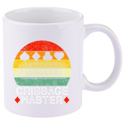 Cribbage Players Lovers Cribbage Board Game Fans 11oz C Handle Ceramic Mug