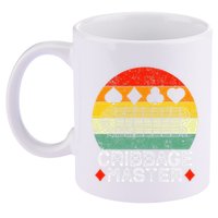Cribbage Players Lovers Cribbage Board Game Fans 11oz C Handle Ceramic Mug